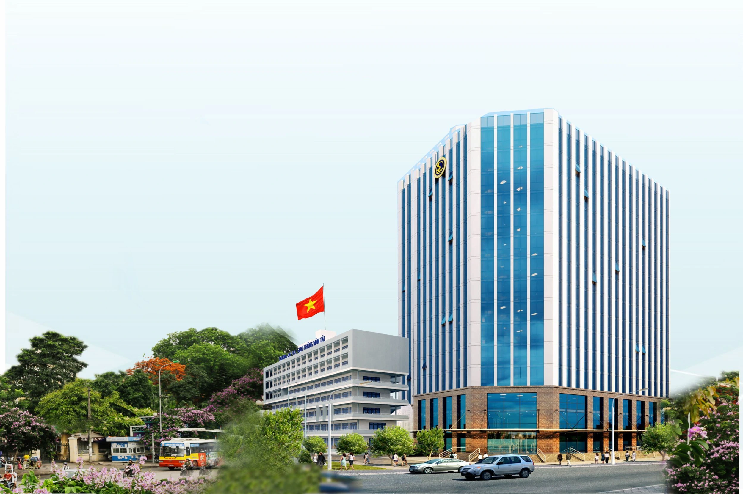 Khuôn viên Đại học Giao thông Vận tải Hà Nội